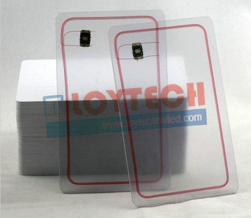 RFID पारदर्शी ISO PVC कार्ड
