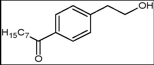 1-[4-(2-हाइड्रॉक्सीएथिल) फिनाइल]ऑक्टन-1-वन