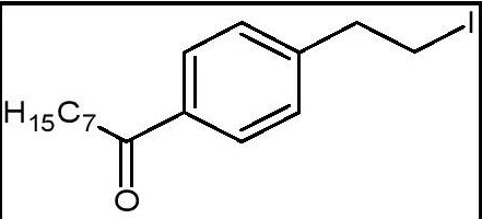 1-[4-(2-iodoethyl)phenyl] octan-1-one