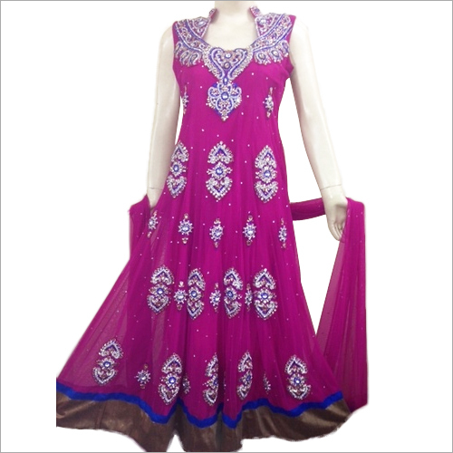 वेडिंग लॉन्ग अनारकली सूट