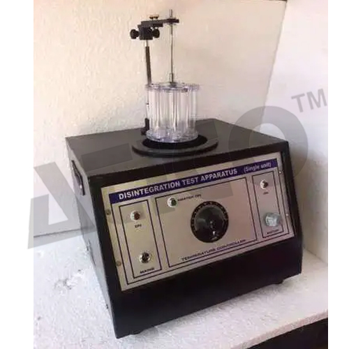 Disintegration Test Machine - Stainless Steel, 300x250x400mm | 6 Tablet Capacity, Digital Display, 30-35 RPM Speed