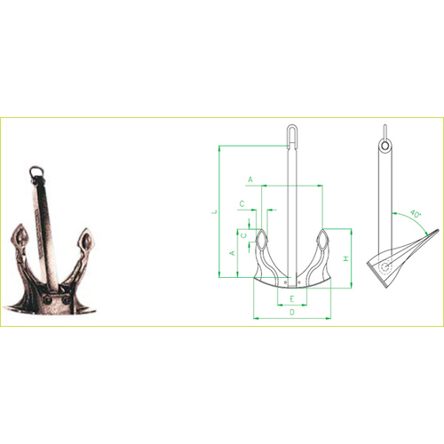कार्बन स्टील स्पेक टाइप एंकर