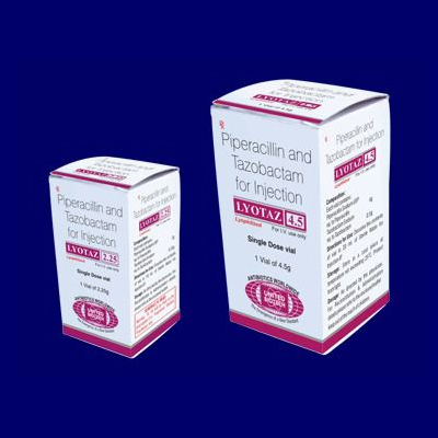 इंजेक्शन के लिए पाइपरसिलिन और टाज़ोबैक्टम 4.5 ग्राम आयु वर्ग: वयस्क