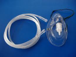 Oxygen Mask - Plastic Material, Portable Design | Ideal for Hospital and Laboratory Use