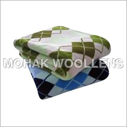 Square Printed Fleece Blanket