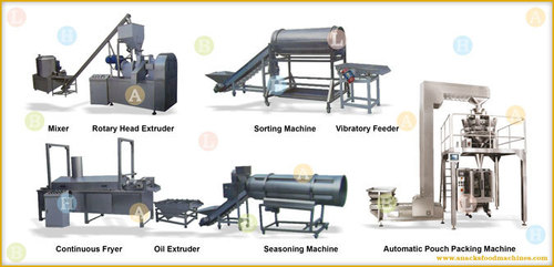 Twisties Crunchy Corn Twist Curl Snacks Food Production Line