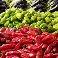 ताज़ी हरी सब्जियाँ