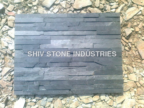 जैक ब्लैक स्लेट स्टोन वॉल पैनल