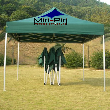Garden Gazebo - Metal Frame, 10-14 Feet Adjustable Height, Green Sunshade, Waterproof | Corrosion Resistant, Easy Installation, Durable Design