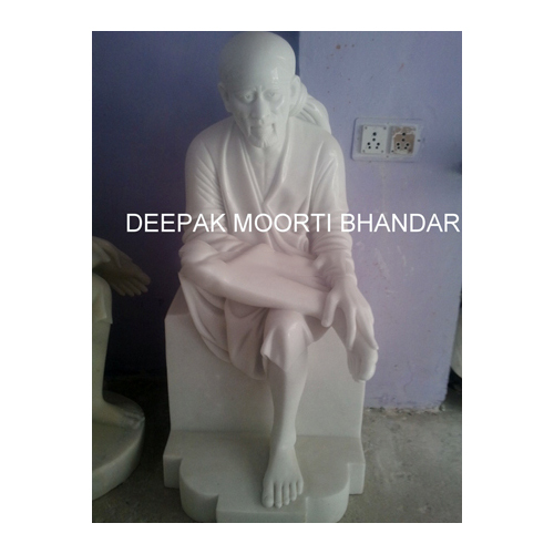 हल्के वजन वाले संगमरमर की साईं बाबा की प्रतिमा