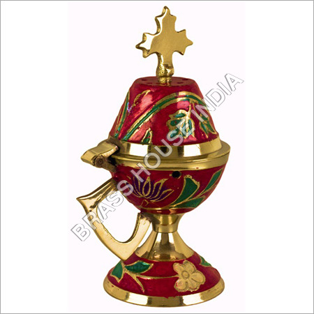 चित्रित अगरबत्ती जलाने वाला