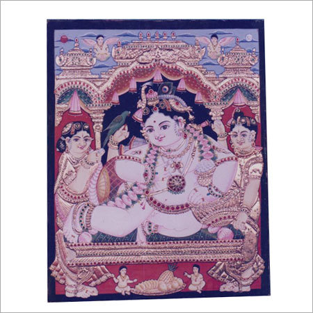 भगवान कृष्ण तंजौर पेंटिंग्स
