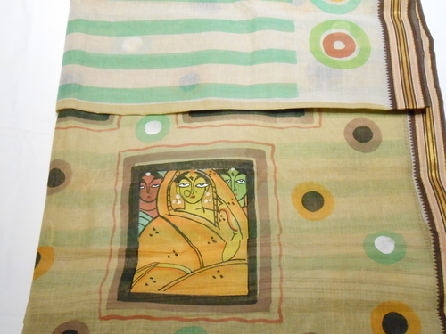 Handprint Cotton Saree