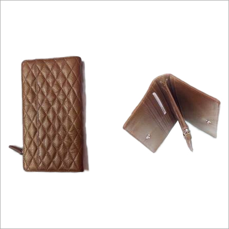 Brown Ladies Designer Leather Wallet