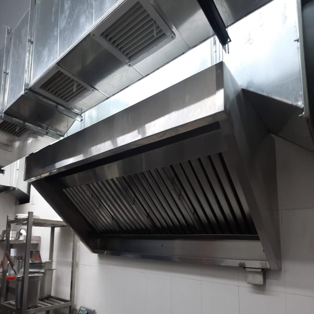 S.S. Exhaust Hood - Electric, 4 Foot Length | Customized Kitchen Ventilation System with Stainless Steel Design, Electronic Control, and Optimal Fresh Air Circulation