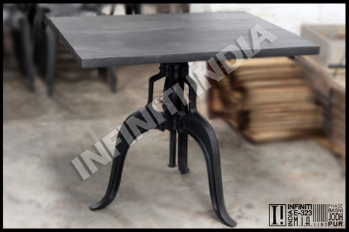 Polished Vintage Industrial Table