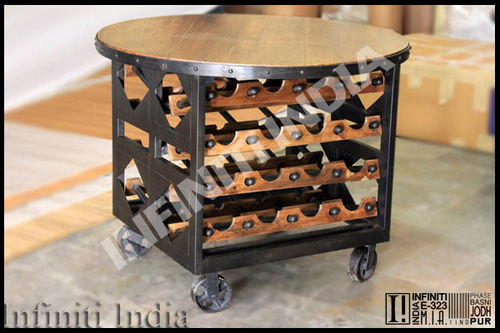 Polished Vintage Industrial Table