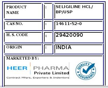 सेलेजिलिन HCL
