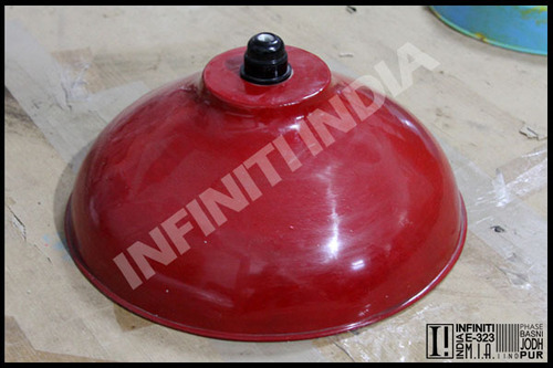 Painted Vintage Industrial Lamp Shades