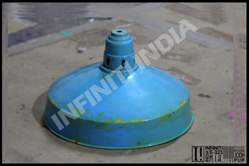 Painted Vintage Industrial Lamp Shades
