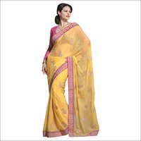 Faux Chiffon Saree