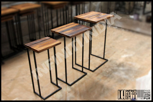 Polished Industrial Nested Table