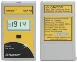 Solarmeter Model 5.7 UV Meter - Digital Sensor with 3.5 Inch LCD Display, Gray and Yellow ABS Plastic Casing, Lightweight 4.5 Oz, Accurate 10% NIST Certified