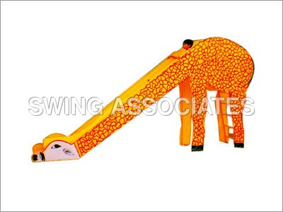 Plastic And Metal Giraffe Slide