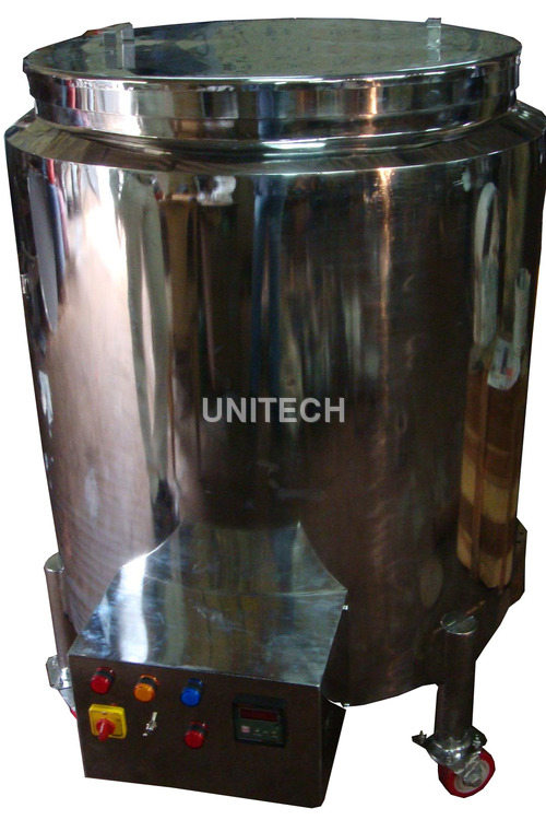 Silver Electrically Heated Jacketed Storage Vessel