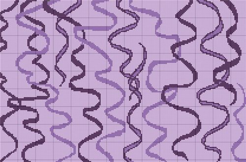 Ribbon Abstract Mosaic Tiles