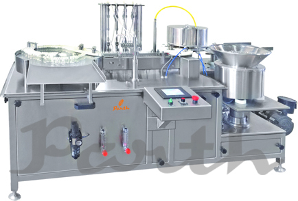 Vial Filling Stoppering Machine - Stainless Steel Design, High Precision Capability with Automated Control System