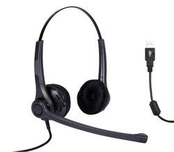 कॉल सेंटर स्टीरियो हेडफोन