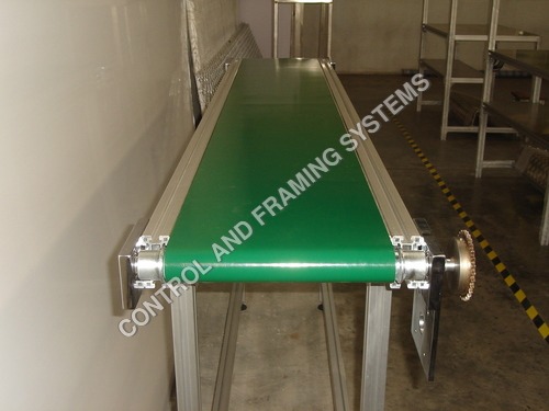 Cleated Belt Conveyor By Control and Framing Systems