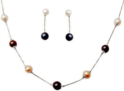 Diamond Jewelry Set With Pearls Gender: Women'S