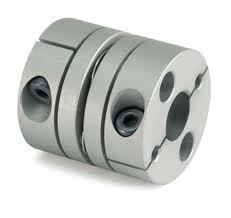 Servo Coupling - Aluminum Alloy, Round Shape | Silver Color, Metal Bellows Structure, Galvanized and Plated Surface Treatment