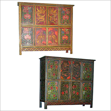 लकड़ी के रंगीन साइड बोर्ड