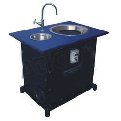 Metallurgical Polishing Machine - 20 cm Steel Disc, 450-1200 RPM Variable Speed | Single Phase, Ball Bearing Design, Adjustable Water Reservoir