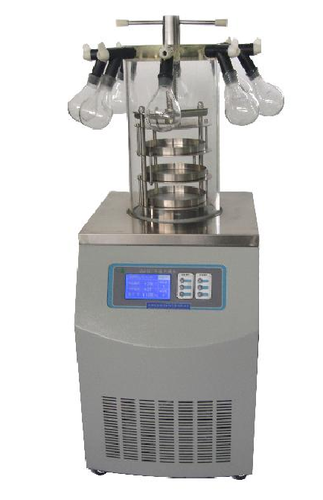 Vacuum Freeze Dryer - 800x515x725mm, 1000W Power | <10Pa Vacuum Pressure, 4kg/24h Water Capture, Multifunctional Drying Area up to 12m2, Black Finish
