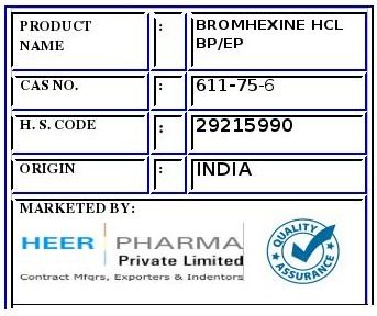 Bromhexine Hcl