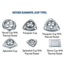 गैस गीजर तत्व कप प्रकार