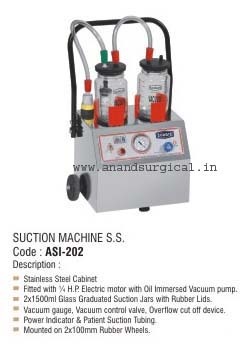 Suction Machine S.S.