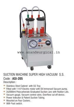 Suction Machine Super High Vacuum S.S.