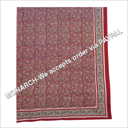 मुगल डिज़ाइनर डबल बेडशीट