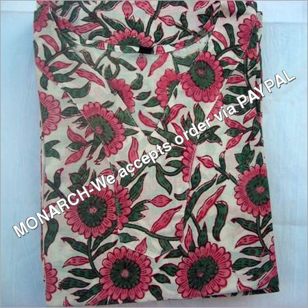 Hand Block Printed Kurtis