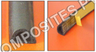 D Profile Seal - EPDM Rubber, Standard Size, Black | Self-Adhesive Draught Extruder, Excellent Aging Properties, Superior Adhesive Performance