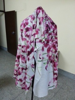 Red Silk Pashmina Stole