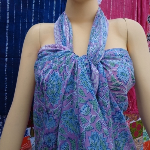 3 डिज़ाइनर हैंड ब्लॉक प्रिंट सारंग