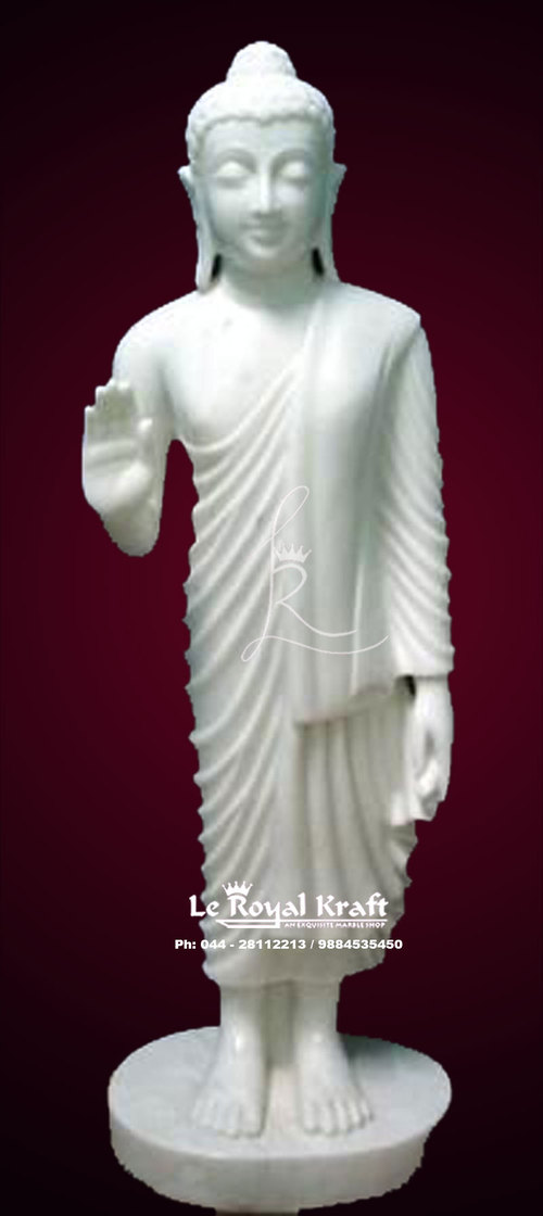 Stone Buddha Statue - Decorative Resin Sculpture | Elegant Design, Eye-Catching Pattern, Long Lasting Shine