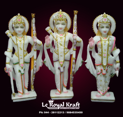 Marble Ramdarbar Statues - Premium Quality Marble, Intricate Artistic Designs | Durable Craftsmanship, Beautiful Patterns
