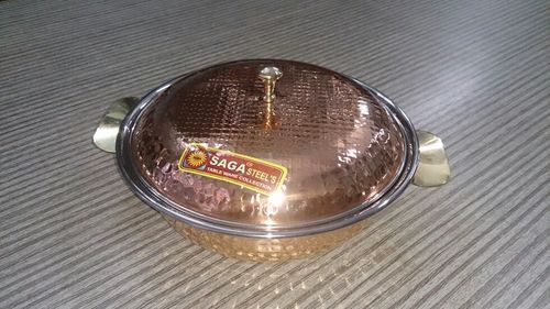 विभिन्न रॉयल कॉपर स्टील डोंगा हैमरेड